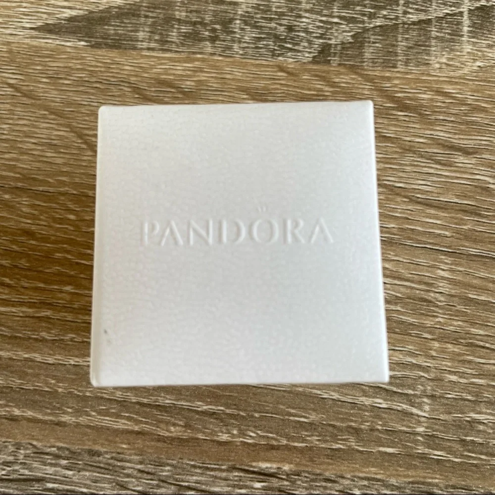 PANDORA Sparkling Halo Ring Square Cut Sterling Silver Cubic Zirconia Size 52 - Picture 6 of 7